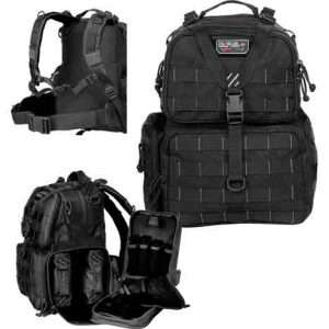 GPS Tactical Range Backpack Black Nylon Waist Strap