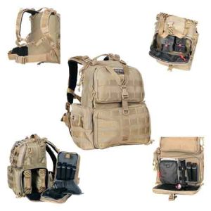 GPS Tactical Range Backpack with Tan Nylon Waist Strap
