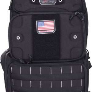 Tactical Range Backpack Black Nylon Waist Strap
