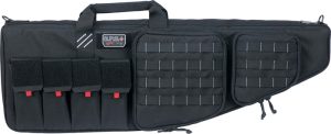 GPS Tactical AR Case 35" Black with Handgun Holder, 35" Length, Black Color