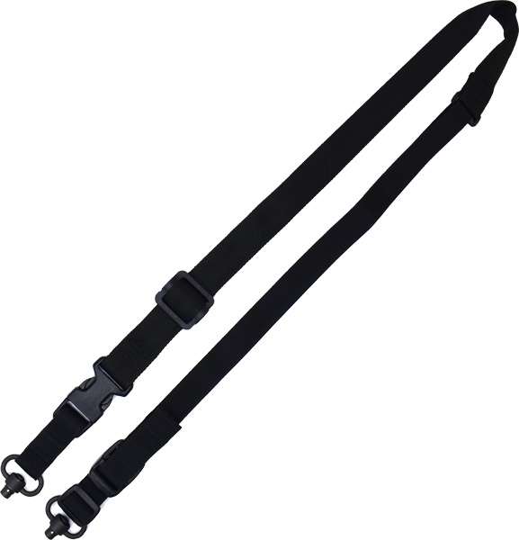 QD Push Button Padded Black Sling - Tac Shield Warrior