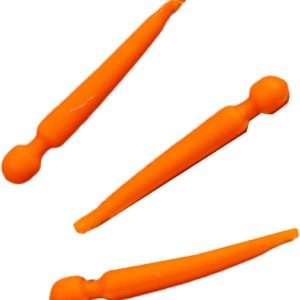 Orange Sheer Pins 12 Pack - Archery Accessory for Precision Shooting