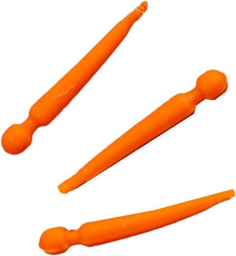 Orange Sheer Pins 12 Pack - Archery Accessory for Precision Shooting