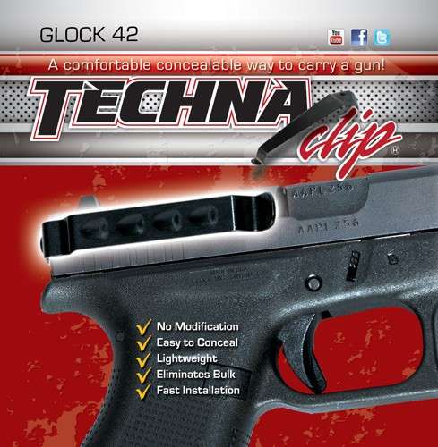 Glock 42 Clip Right/Left - Secure, Durable, Easy Install