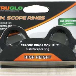 Truglo 1" High Matte Rings with 4 Screws