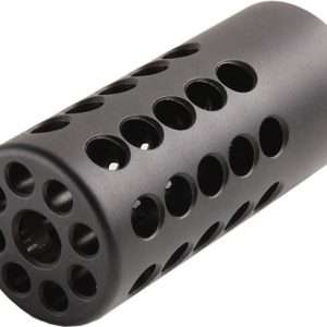 1/2x28 TPI Matte Black Muzzle Brake for .22LR Rifles