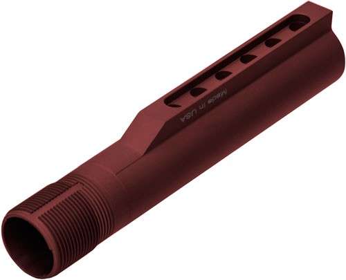 MIL-SPEC 6-Position Red Buffer Tube for AR-15