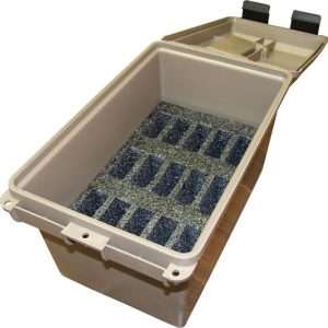 MTM Dark Earth Holds 15 AR-15 Mags - Secure & Durable Storage