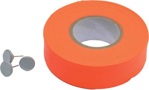 150' Orange Trail Marking Ribbon for Outdoor Enthusiasts
