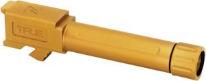 True Precision Glock 26 Threaded Gold Tin Barrel