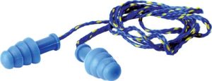 Walkers Ear Plugs 27dB Blue 1 Pair with Braided Cord