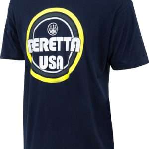 Beretta Navy Blue Logo T-shirt Retro Busa