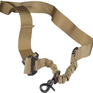 JE SLING 1 POINT BUNGEE TAN Lightweight Nylon Sling