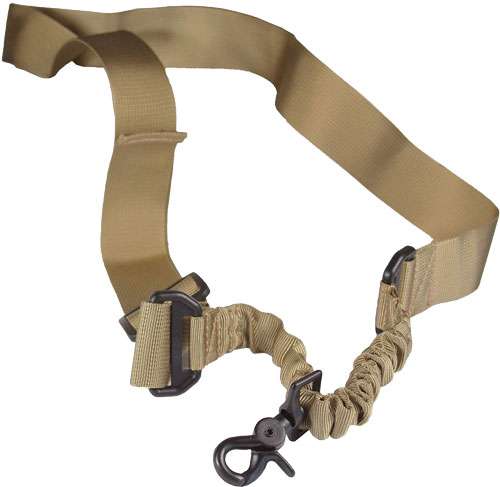 JE SLING 1 POINT BUNGEE TAN Lightweight Nylon Sling