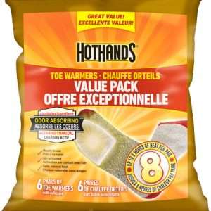 6 Pairs HotHands Toe Warmers - 8 Hour Adhesive Heat Packs
