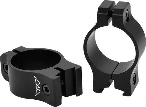 Warne Vapor 1" Low Matte Rings for 3/8-11mm Dovetail Rails