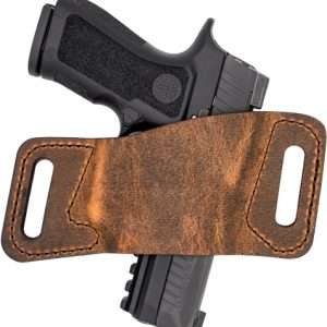 VersaCarry Rapid Slide S1 OWB Holster - Brown Water Buffalo Leather Sub-Compact Auto Fit