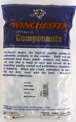 Winchester .45 Colt Unprimed Cases 100 Pack