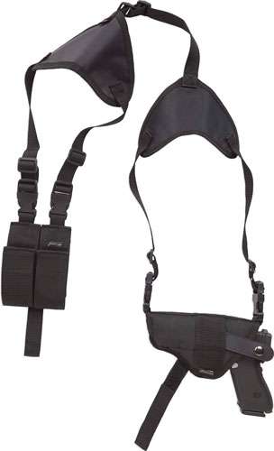 Bulldog Deluxe HZTL-Shoulder Holster for 4-4.5" BBL's - Black