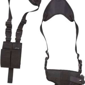 Bulldog Deluxe Horizontal Shoulder Holster - 3.5-5" BBL Black