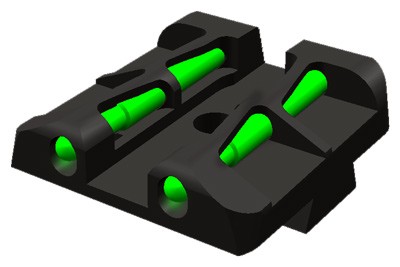 Hiviz Litewave Rear Sight for Springfield XD/XD-M - Enhanced Visibility & Precision