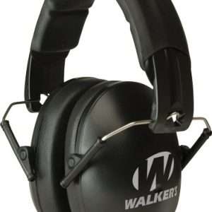 Walkers Youth/Women 23dB Black Earmuff - Shooting Passive