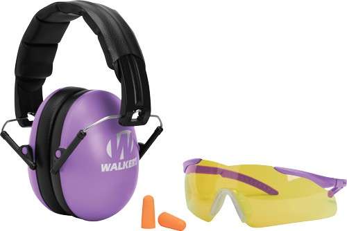 YOUTH GLASSES/PLUGS 27dB PURP - Noise Reduction Rating 27dB