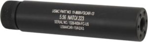 Guntec AR15 Fake Suppressor 5.5" Black 1/2X28 Threads