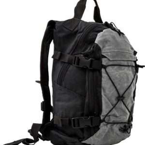 Grey Ghost Gear Throwback Bag in Black/Grey - 15" Compact Backpack