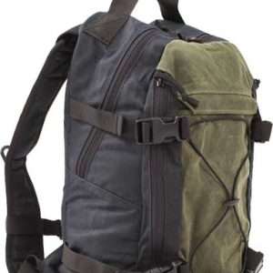 Grey Ghost Gear Throwback Bag Black Olive Drab Waxed Canvas