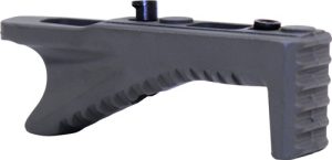 Guntec Angled Fore Grip Aluminum - KEYMOD BLACK - Lightweight, Durable, Textured, Comfortable