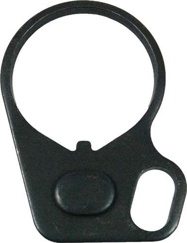 Guntec AR15 Single Point Sling Adapter - Black, Steel, M4