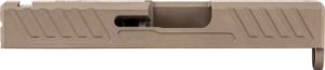 Grey Ghost Precision Glock 43 Slide V1 FDE - OEM Compatible, Shield RMS Optic Ready
