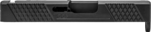 Grey Ghost Precision Glock 43 Slide V2 Black - Diamond Checkering, DLC Coating