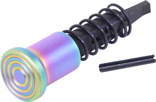 Guntec AR15 Rainbow PVD Coated Forward Assist - Enhance Your Rifle!