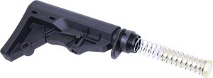 Guntec AR15 Tactical Entry Stock Set Black - Lightweight, Durable, Versatile