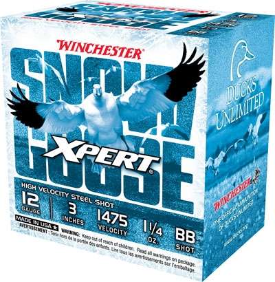 Winchester Snow Goose 12GA 3" Ammo - 1-1/4 oz #BB 25RD