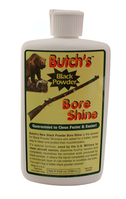 LYMAN BUTCH'S BLACK POWDER BORE SHINE 8OZ. BOTTLE