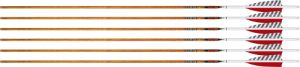 EASTON ARROW 6.5 CARBON LEGACY 400 4" FEATHER LEFT HELI. 6PK