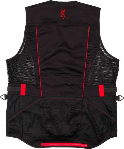 BROWNING ACE SHOOTING VEST R-HAND 3XL BLACK/RED TRIM