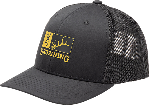 BROWNING CAP ELK RIDGE 110MESH BACK REC PATCH BLACK/GOLD - Image 2