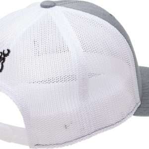 BROWNING CAP MUSTANG 110 MESH BACK REC FLAG PATCH GRAY