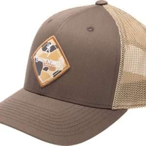 BROWNING CAP LURE SNAP BACK BROWN VINTAGE TAN OSFM*