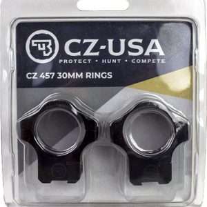 CZ 457 30MM ALUMINUM SCOPE RINGS 11MM DOVET MATTE BLACK