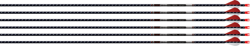 EASTON ARROW 5MM FMJ 500 6-PACK W/ 2" BLAZER VANES