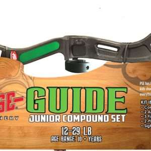 PSE BOW KIT GUIDE COMPOUND YOUTH 12-29# BLACK AGES 10+