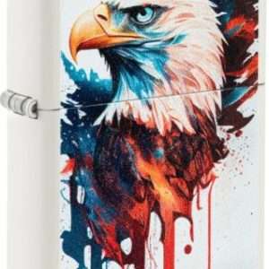 ZIPPO WINDPROOF LIGHTER WHITE MATTE EAGLE