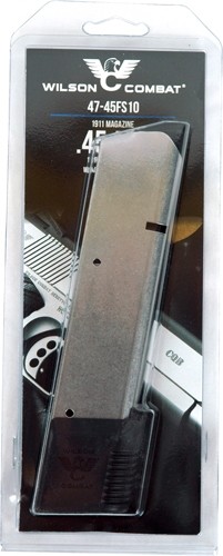 WILSON MAGAZINE 1911 45ACP 10RD EXT. SS POLYMER PAD - Image 2