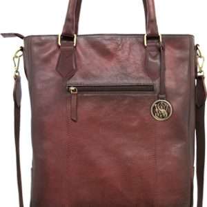 CAMELEON S&W FLAT TOTE CC PURSE BURGUNDY