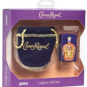 ZIPPO WINDPROOF LIGHTER CROWN ROYAL & SMALL POUCH GIFT SET